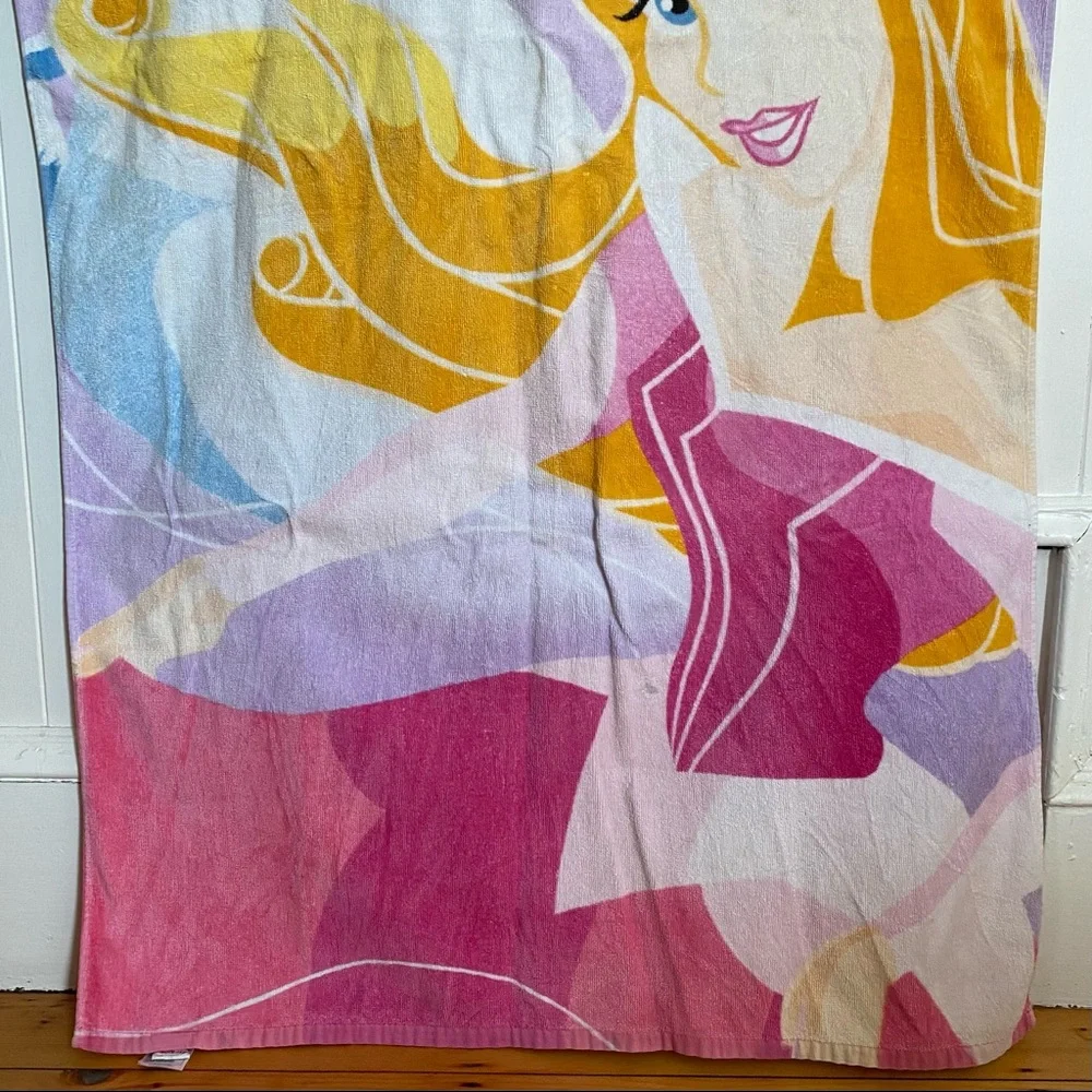 Disney Store Princess Beach Towel Snow White Cinderella Sleeping Beauty Vintage